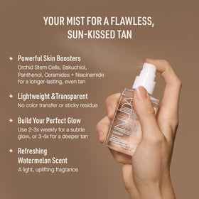 Nuda CloudMist hydrates skin with aloe vera and cucumber for refreshed look.
