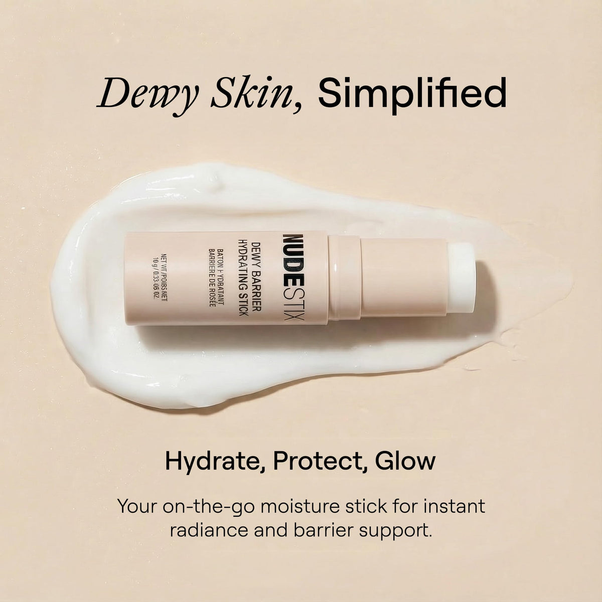 NUDESTIX Dewy Barrier cooling texture delivers quick refreshing hydration