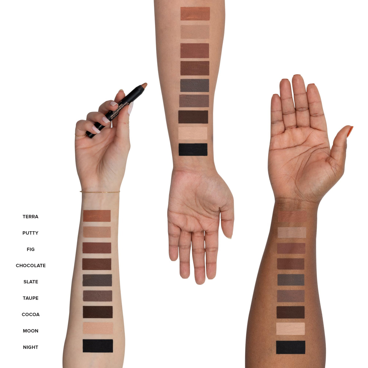 Nudestix Magnetic Eye Color matte finish with buildable intensity