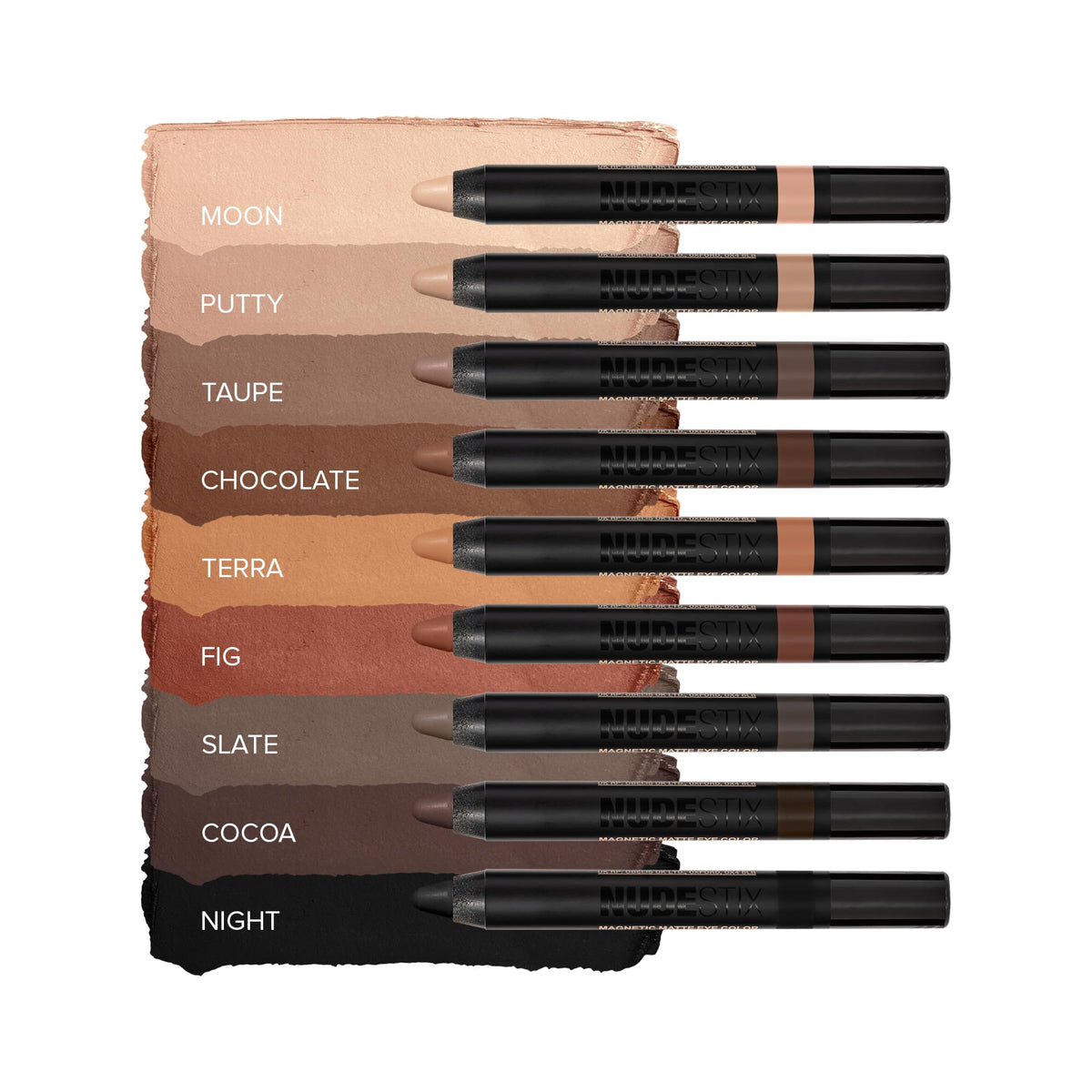 Nudestix taupe eye look for natural polish