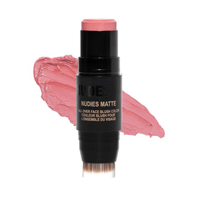 Nudestix Nudies Blush Stick with built-in brush for on-the-go all-over color