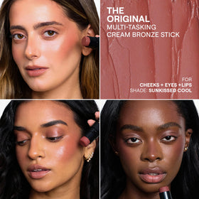Nudestix Nudies Bronze Sunkissed Cool swirl demonstrates buildable warmth on the cheeks.