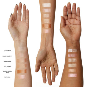Nudestix Nudies Glow finish lasts with a dewy glow.