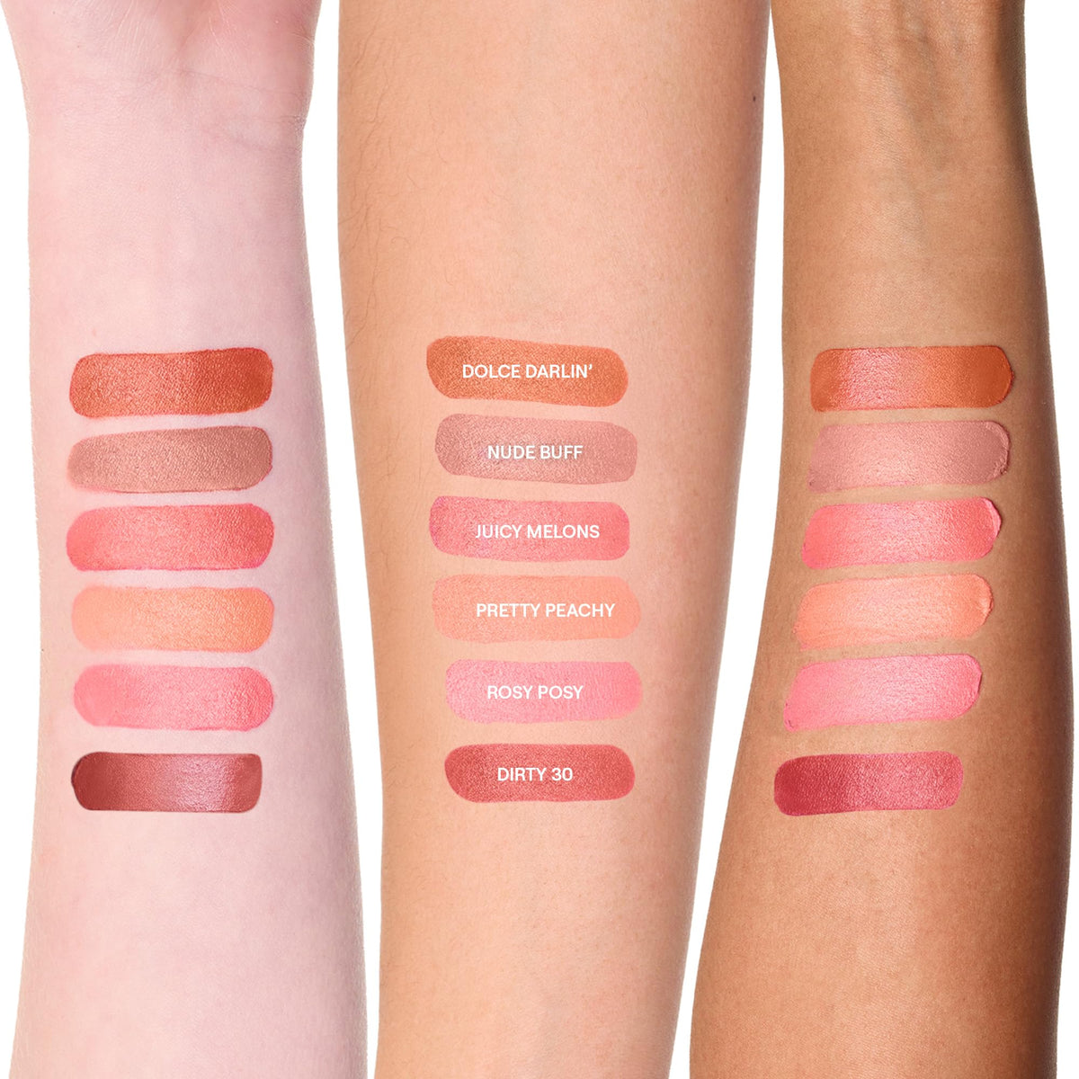 Nudestix Nudies Matte Lux color block end for quick color identification