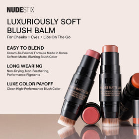 Nudestix Nudies Matte Lux cream-to-powder finish glides smoothly