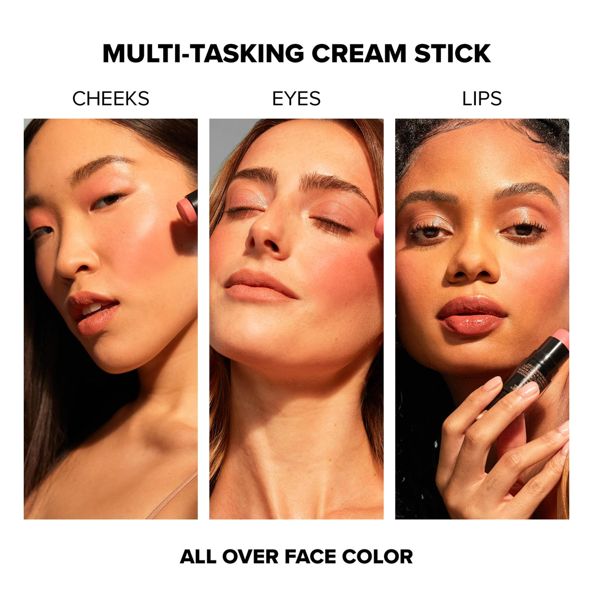 Nudestix Sunkissed Pink blush in the mini kit adds natural flush.