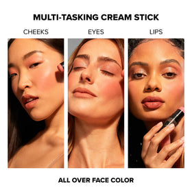 Nudestix Sunkissed Pink blush in the mini kit adds natural flush.