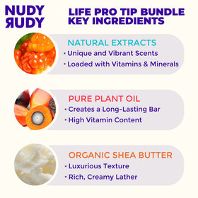 Nudy Rudy Hunny Bunny soap bar with honey glow and nourishing bubbles.