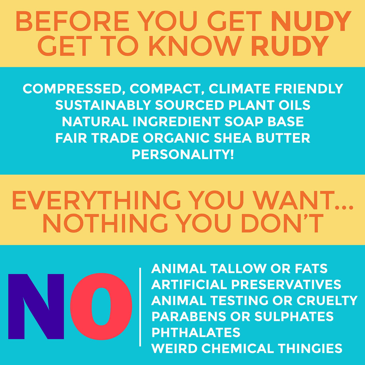 Nudy Rudy Sea Salt Suds soap bar with ocean breeze fragrance.