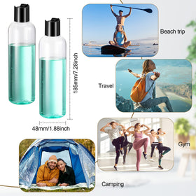 Nuenen compact bottle highlights durable PET plastic for reuse.