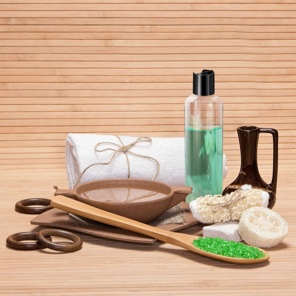 Nuenen easy-squeeze travel bottles designed for on-the-go use.