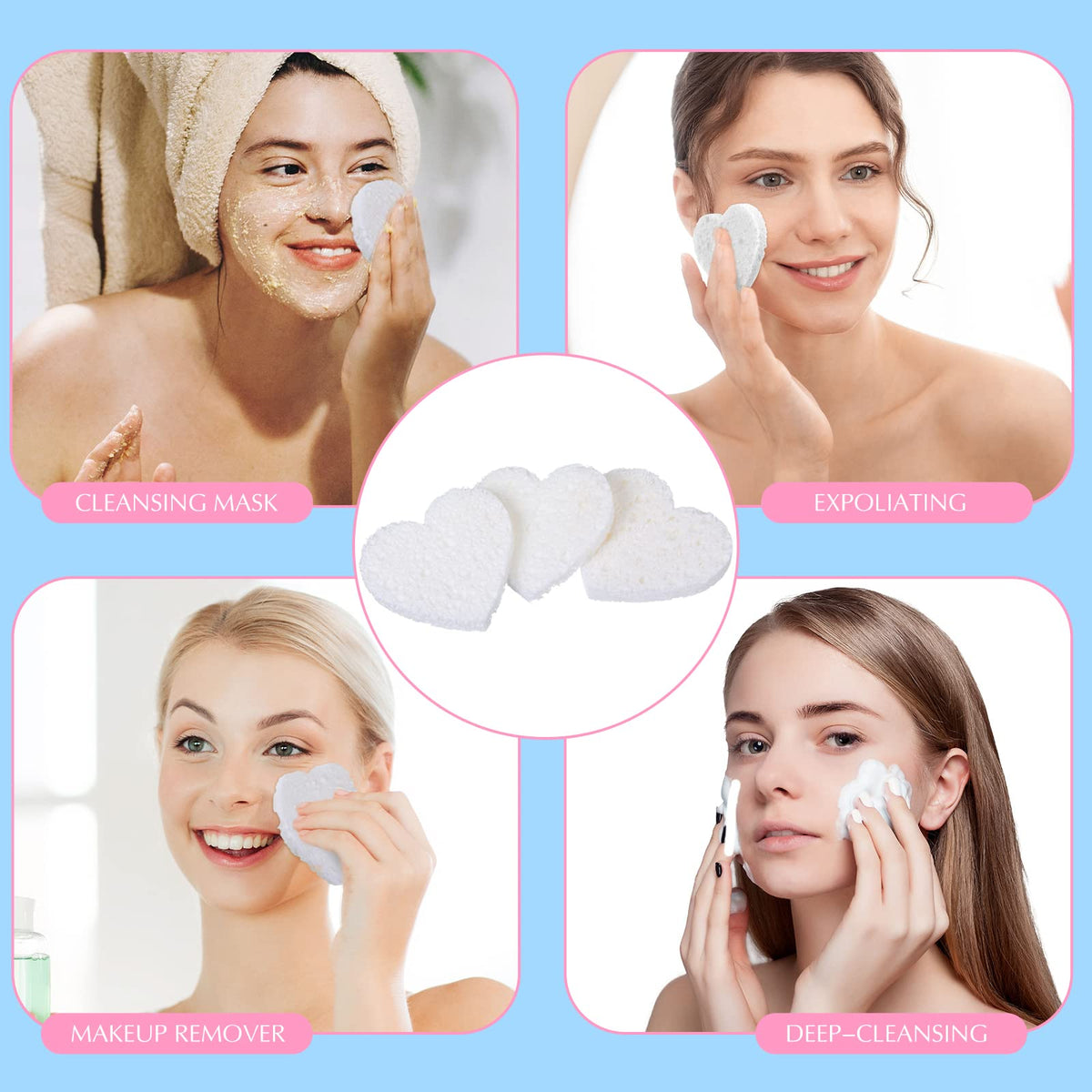 Using with cleanser for delicate exfoliation and facial care.