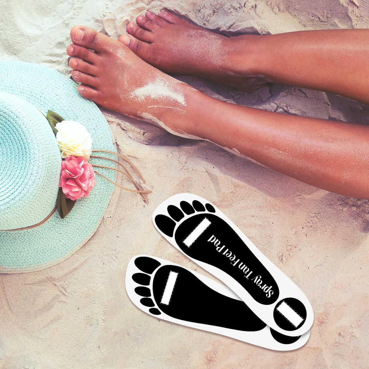 Nuenen tanning foot protectors showing comfortable fit for most feet