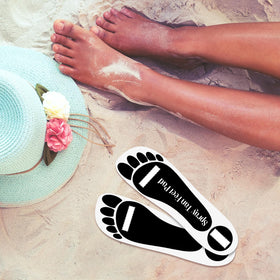 Nuenen tanning foot protectors showing comfortable fit for most feet