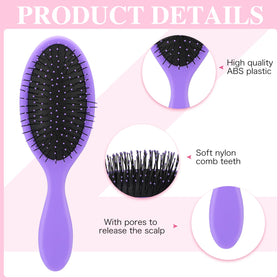 Nuenen wet detangler brush pink easy detangling and styling.