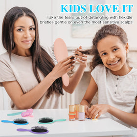 Nuenen wet detangler brush purple versatile detangling for waves.