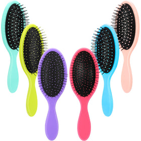 Nuenen wet detangler brush rose red for gentle detangling on damp hair.