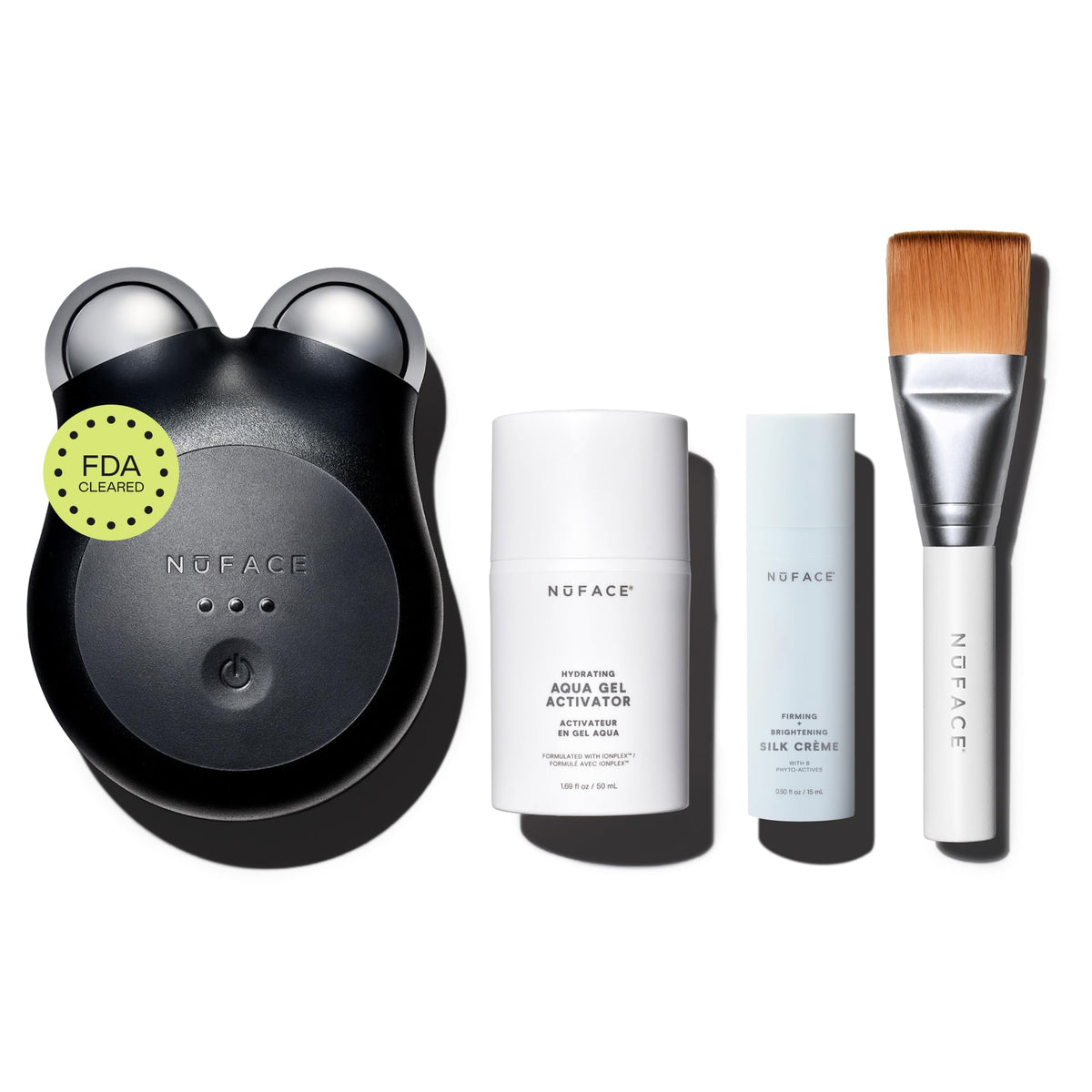 NuFACE MINI+ device ready for a compact facial microcurrent session