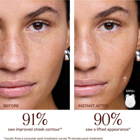 NuFACE MINI+ Violet Dusk highlighting facial contouring capability.