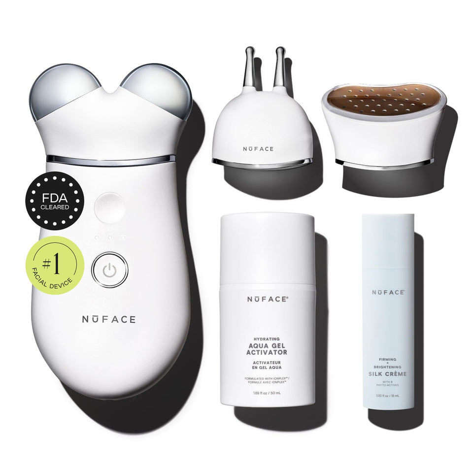 NuFACE Trinity+ device front view for compact at-home toning design.
