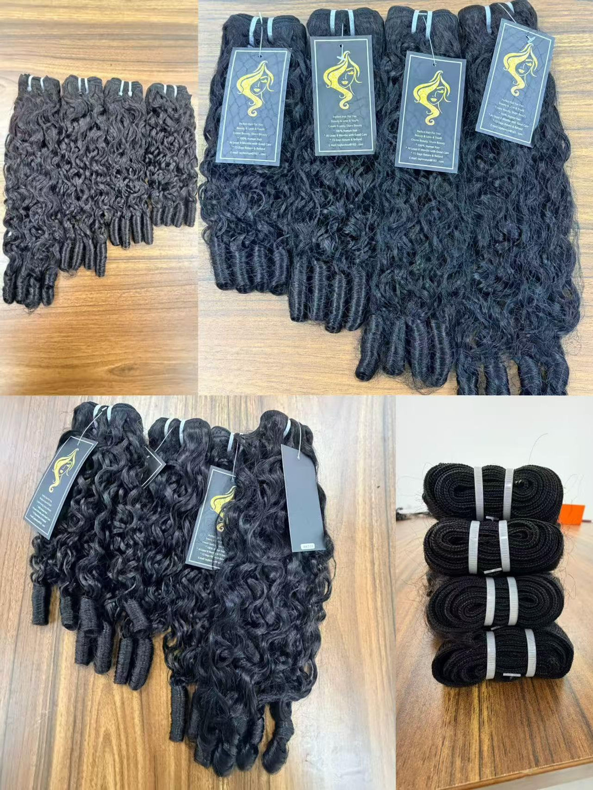Nufnua Burmese curly bundles 18in pack deliver voluminous waves for events
