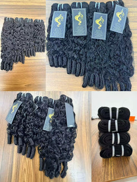 Nufnua Burmese curly bundles 18in pack deliver voluminous waves for events