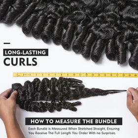 Nufnua Burmese curly bundles 20in pack create dramatic length and bounce