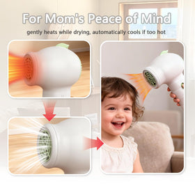 NUFR kids dryer gently dries with safe airflow