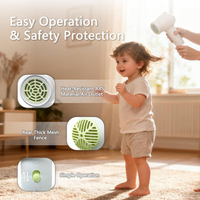 NUFR two-speed operation for quick dry or gentle wind