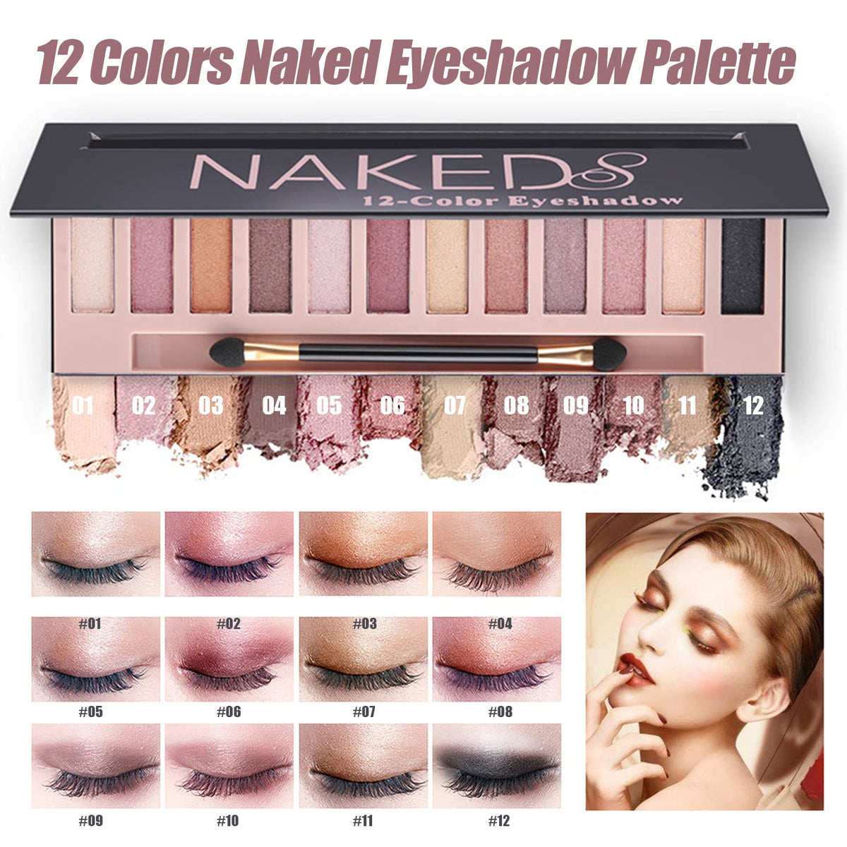 NUIBO compact setup with palette foundation and brushes for on-the-go beauty.