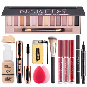 NUIBO all-in-one makeup kit front view for quick daily routine and travel.