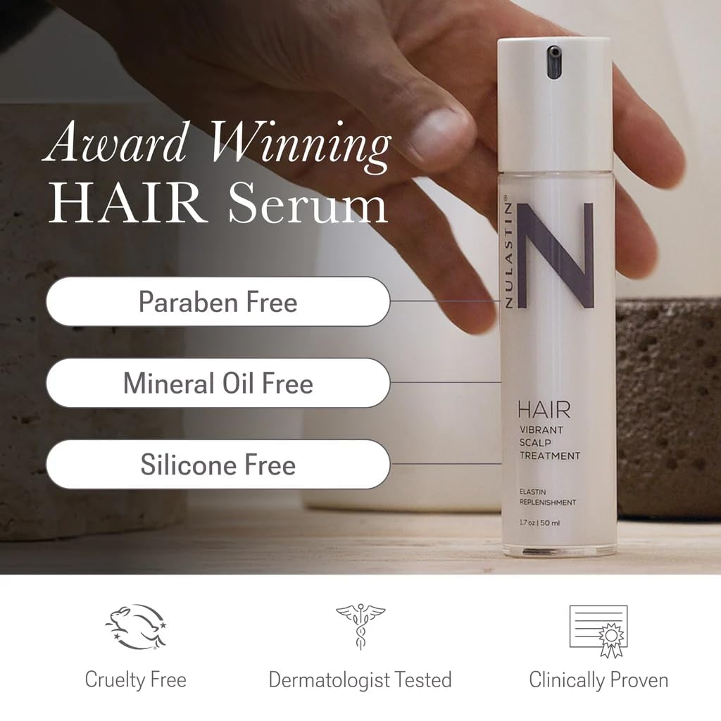 NULASTIN Elastin Renewal Protein close-up for premium scalp care.