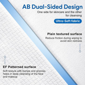 Nuline Medical Ultra-Soft Face Towel 10x12 inch texture for gentle cleansing