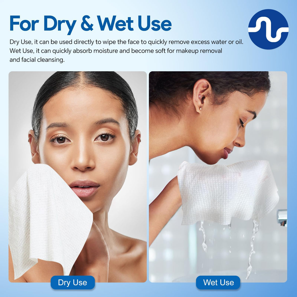 Nuline Medical Ultra-Soft Face Towel high absorbency for makeup removal