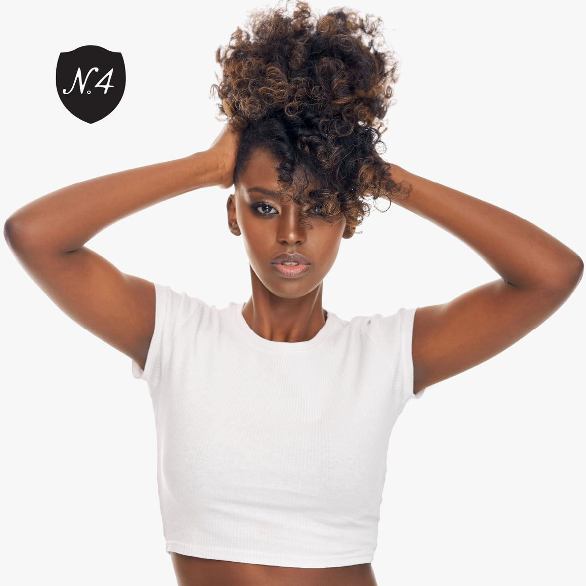 Number 4 Blow Dry Lotion anti-frizz effect on humid day styling.