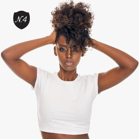 Number 4 Blow Dry Lotion anti-frizz effect on humid day styling.