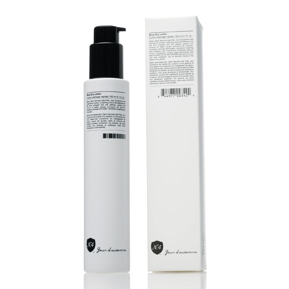 Number 4 Blow Dry Lotion bottle front view for sleek, weightless styling.