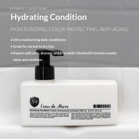 Number 4 Hydrating Conditioner creamy texture shown for rich moisture without weighing hair down.