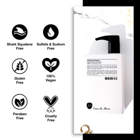 Number 4 Hydrating Shampoo lather demonstrating gentle cleansing for color-treated hair
