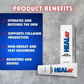 NUMBer HEALer gel application shows non greasy finish for comfortable day-to-day care