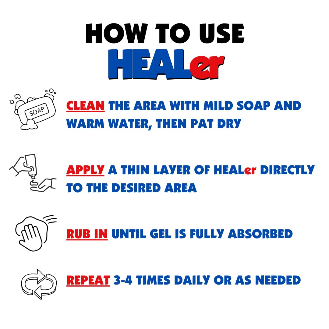 NUMBer HEALer aloe and vitamin E features for breathable moisture