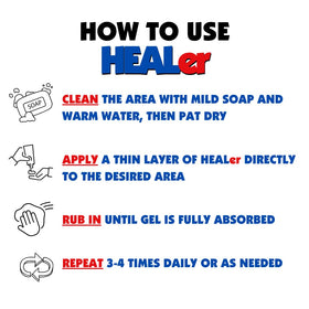 NUMBer HEALer aloe and vitamin E features for breathable moisture