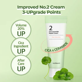 Centella asiatica ingredient spotlight in Numbuzin No.2 Cream for soothing care
