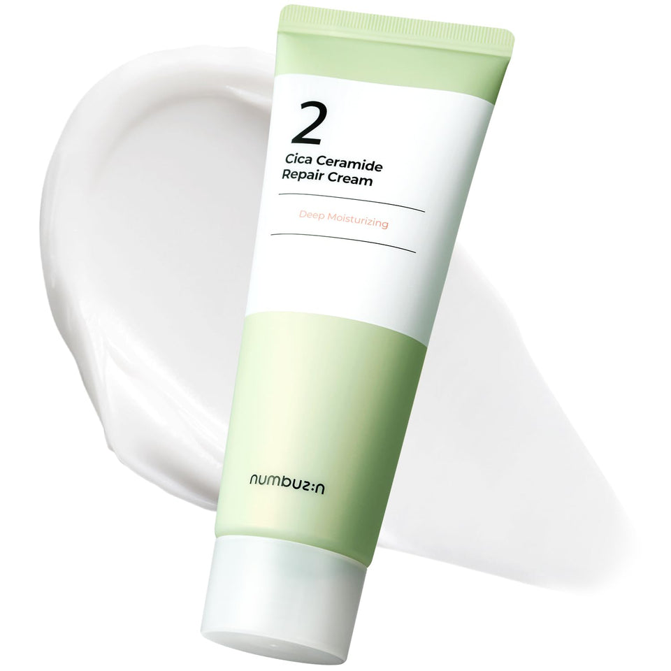 Numbuzin No.2 Cream bottle highlights ceramide balance for hydrated skin