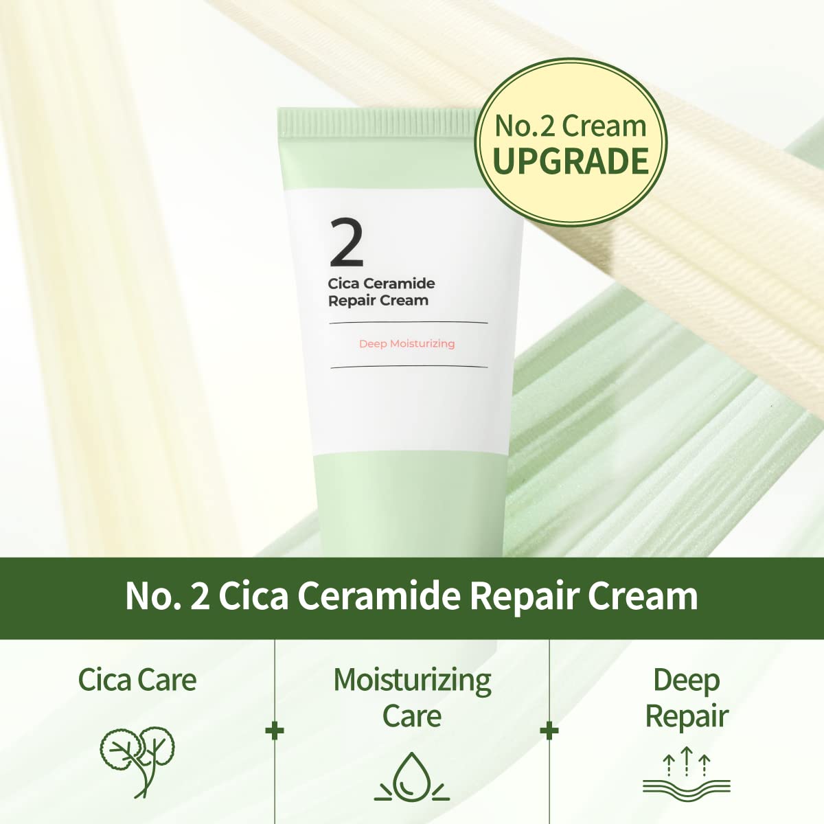 Numbuzin No.2 Cream jar front view with moisturizing appearance