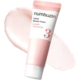Numbuzin No.3 Cream bottle close-up showing premium packaging and smooth hydration