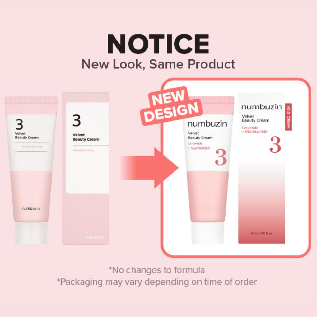 Numbuzin No.3 Cream texture close-up illustrating silky, non-greasy finish