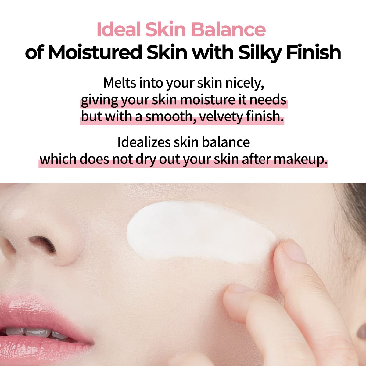 Numbuzin No.3 Cream velvet finish enhances skin radiance without shine