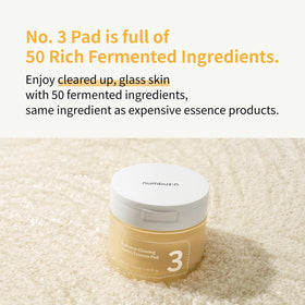 No.3 pads in use on the face delivering refreshing hydration.