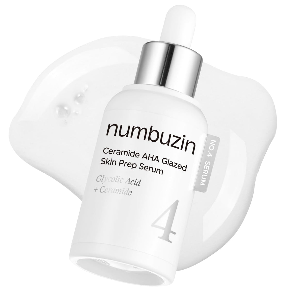 Numbuzin No.4 serum glides on skin for glazed-skin glow and smooth texture.